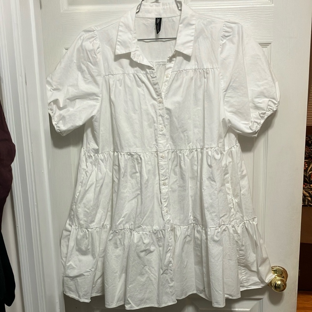 Zara 100% cotton baby doll dress size XL
